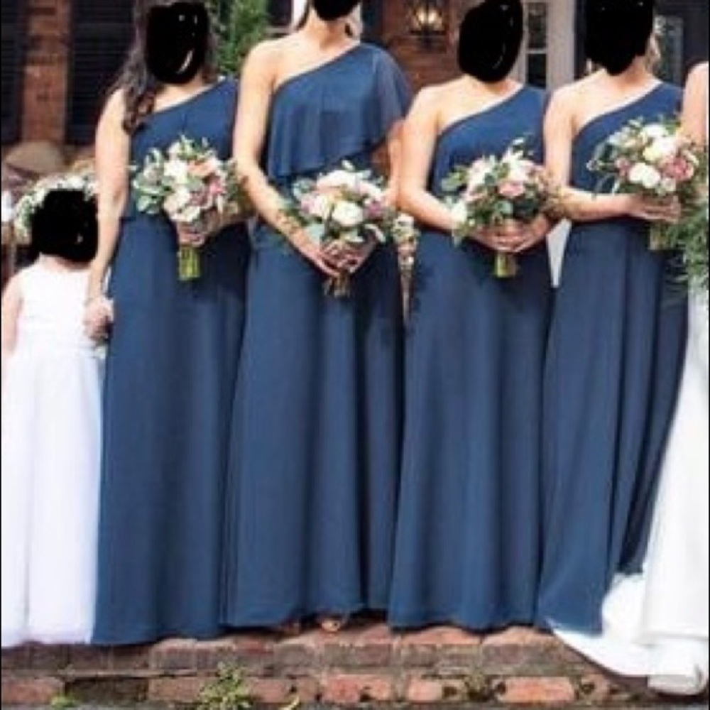 Azazie style “Lizzy” in dark navy